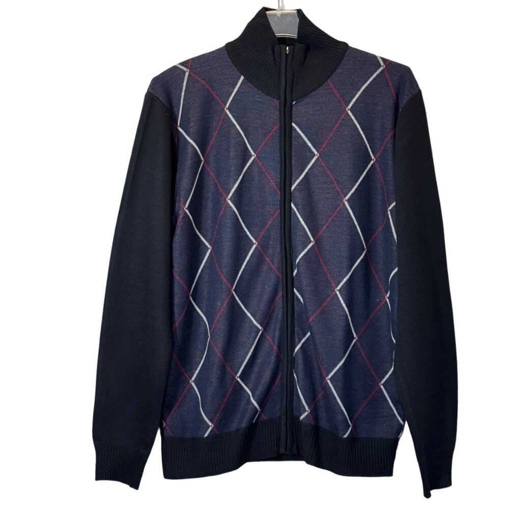 Men's Argyle Pattern Multi- Color Sweater Size XL